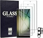 For Samsung Galaxy S23 Ultra Screen Protector Tempered Glass + Camera Lens Protector[3+1 pack] [3D Curved Edge] [9H Hardness] [Bubble Free] Case Friendly Easy Installation for Samsung Galaxy S23 Ultra