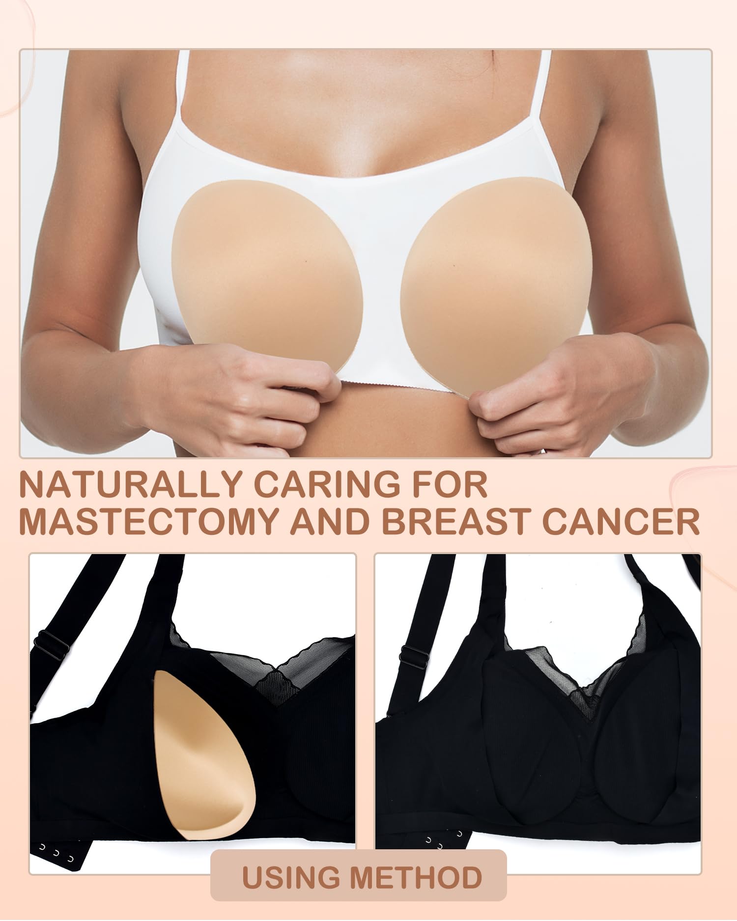 Cuscinetti per reggiseno super spessi per push up, 2 paia di imbottiture sportive per aggiungere 1-2 coppe per abiti da donna costumi da bagno sportivi - B/C