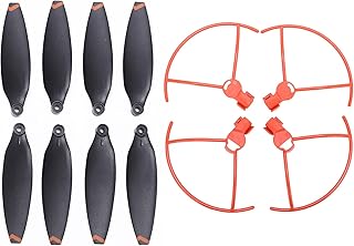 VGEBY Drone Blade Protective Covers, Propeller Protector Blade Protective Covers with Propellers Compatible with FIMI X8 Mini RC Drones(Orange) Modeling Accessories