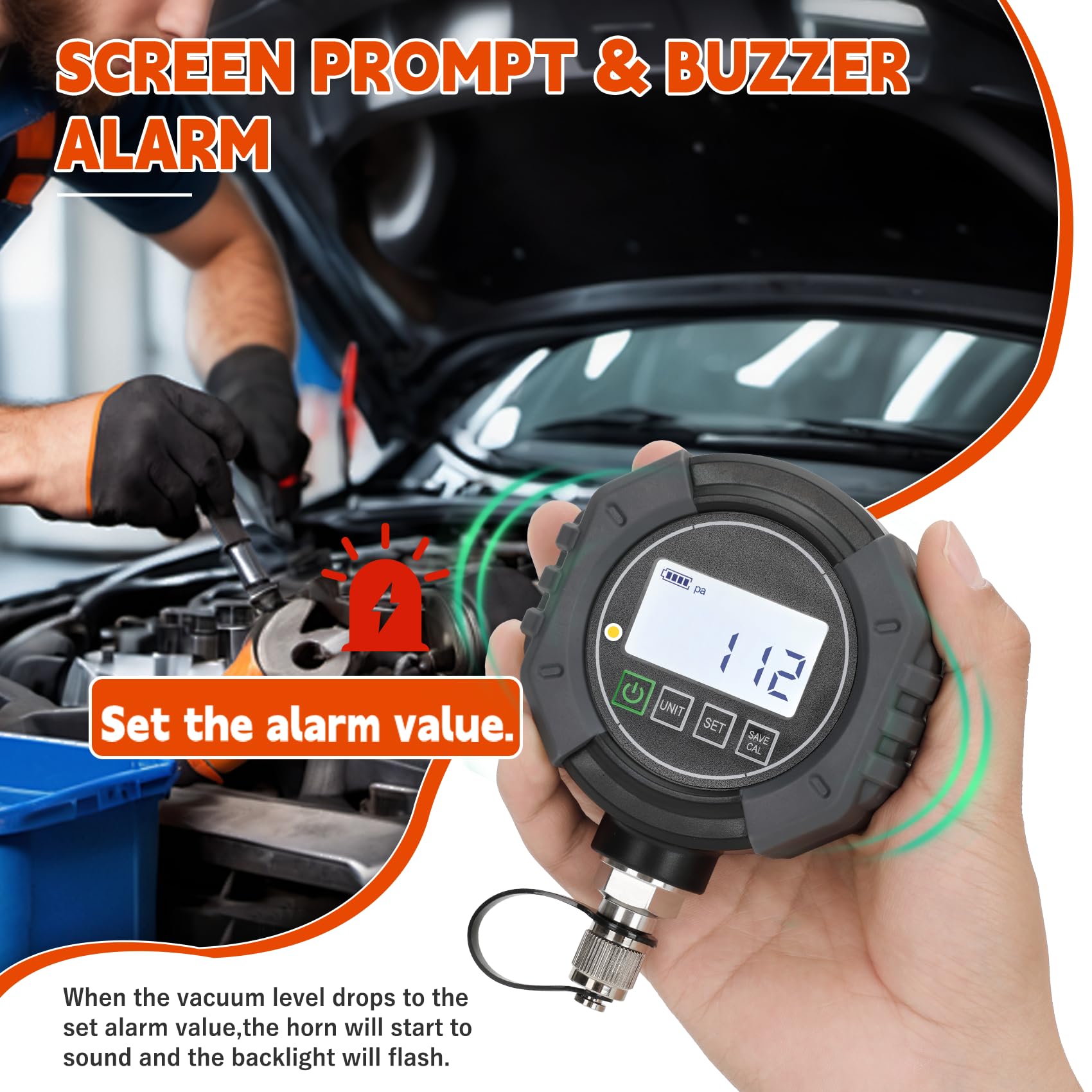 Pro HVAC Micron Vacuum Gauge - Digital AC Gauge -4 Pro HVAC Micron Vacuum Gauge - Digital AC Gauge -4