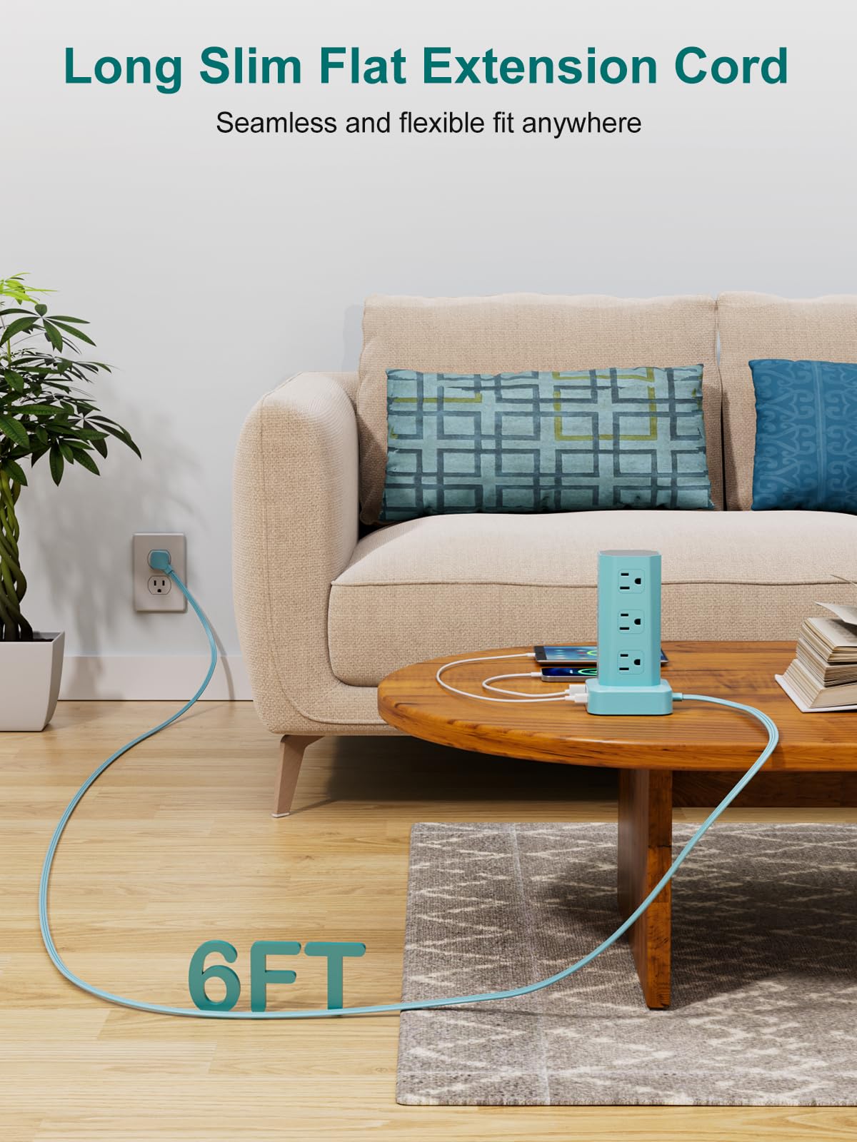 Power Strip Tower Surge Protector - 16 Outlets & USB -5 Power Strip Tower Surge Protector - 16 Outlets & USB -5