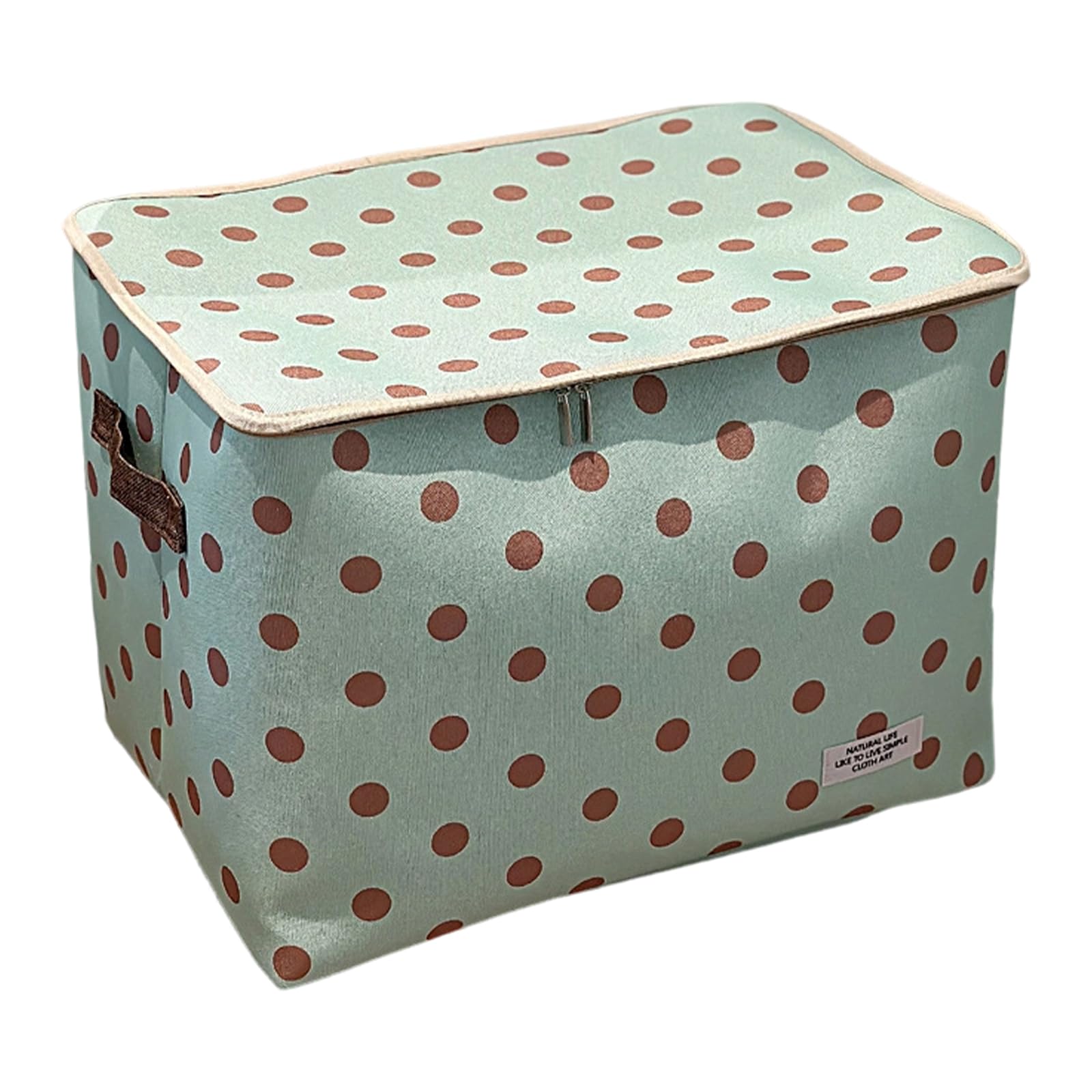 Shntig Home Storage Box with Fabric Shell, Covered Zip Lid, and Foldable Organizer Bin for Closet or Bedroom Storage Use Fabric Box Zippered Closet Organizers
