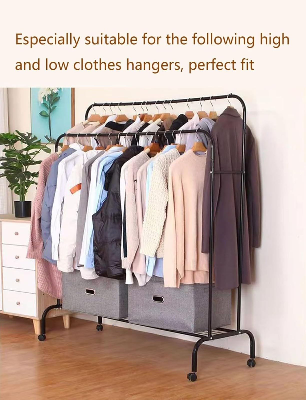 Fundas transparentes para ropa, bolsas impermeables antipolillas, almacenamiento de ropa con cremallera de gran capacidad, protector de perchas, perfecto para nizing ropa