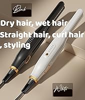 Vista 3 de Mini Flat Iron for Short Hair, 1/2 inch Ceramic Plates Small Flat Irons for Short Hair, Fast Heating Anti-Frizz, Temperature Adjustable Auto-Off