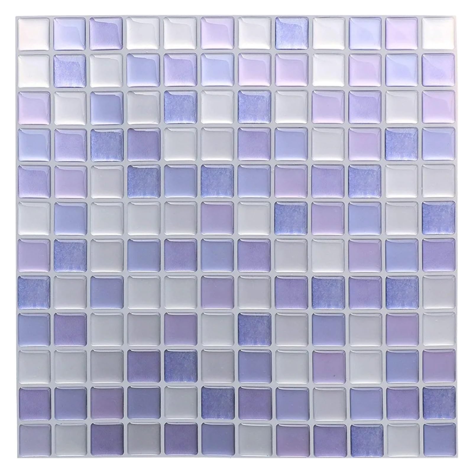 Mosaic Marble Effect Tile Stickers, Mosaic Tile Stickers 1pc DIYRemovable PeelAndStick Backsplash Self-AdhesiveWaterproofSheet(Color 3)