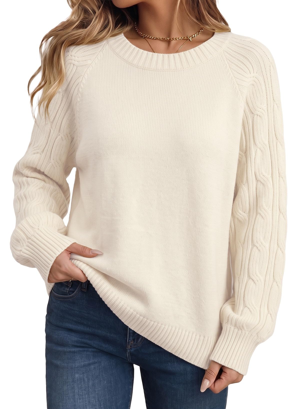 Dokotoo Women's Cable Knit Sweater