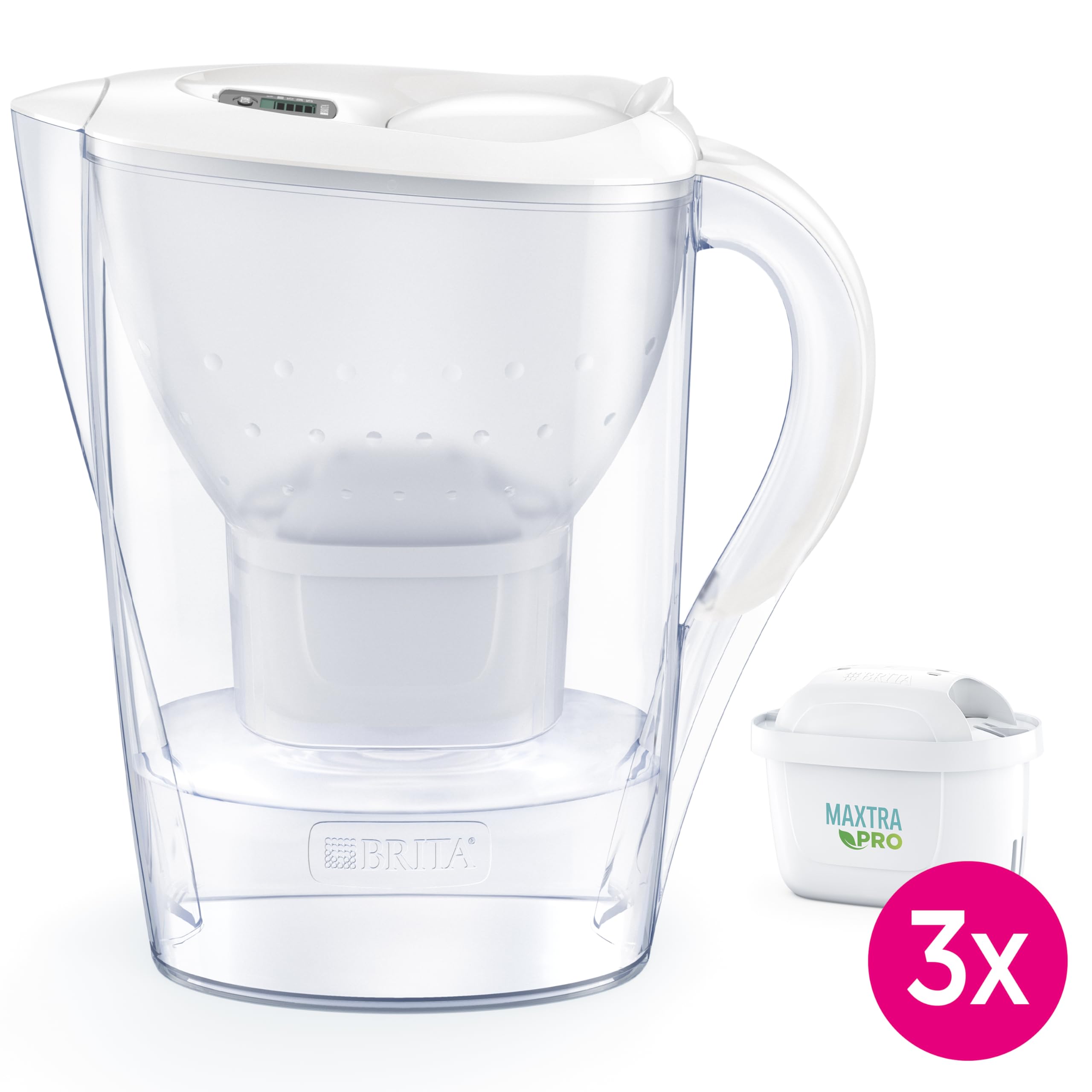 Jarra Filtrante Brita Marella +3 Maxtra Pro PP Blanco Polipropileno 2,4 L 150 l