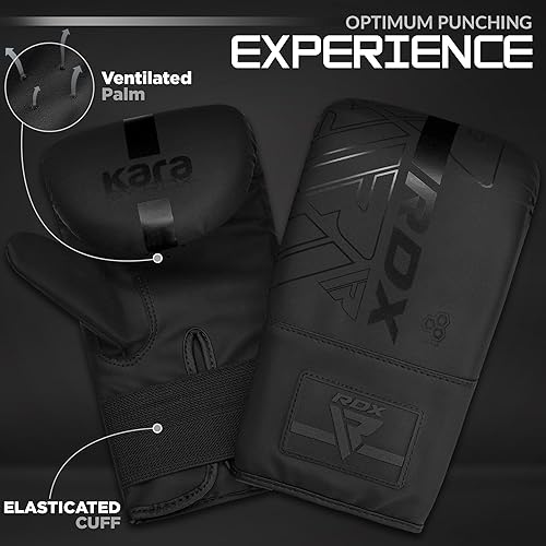 Miniatura 2 de RDX Guantes de boxeo, guantes de boxeo, piel maya, acolchado, palma ventilada, entrenamiento de boxeo pesado MMA, almohadillas de enfoque de