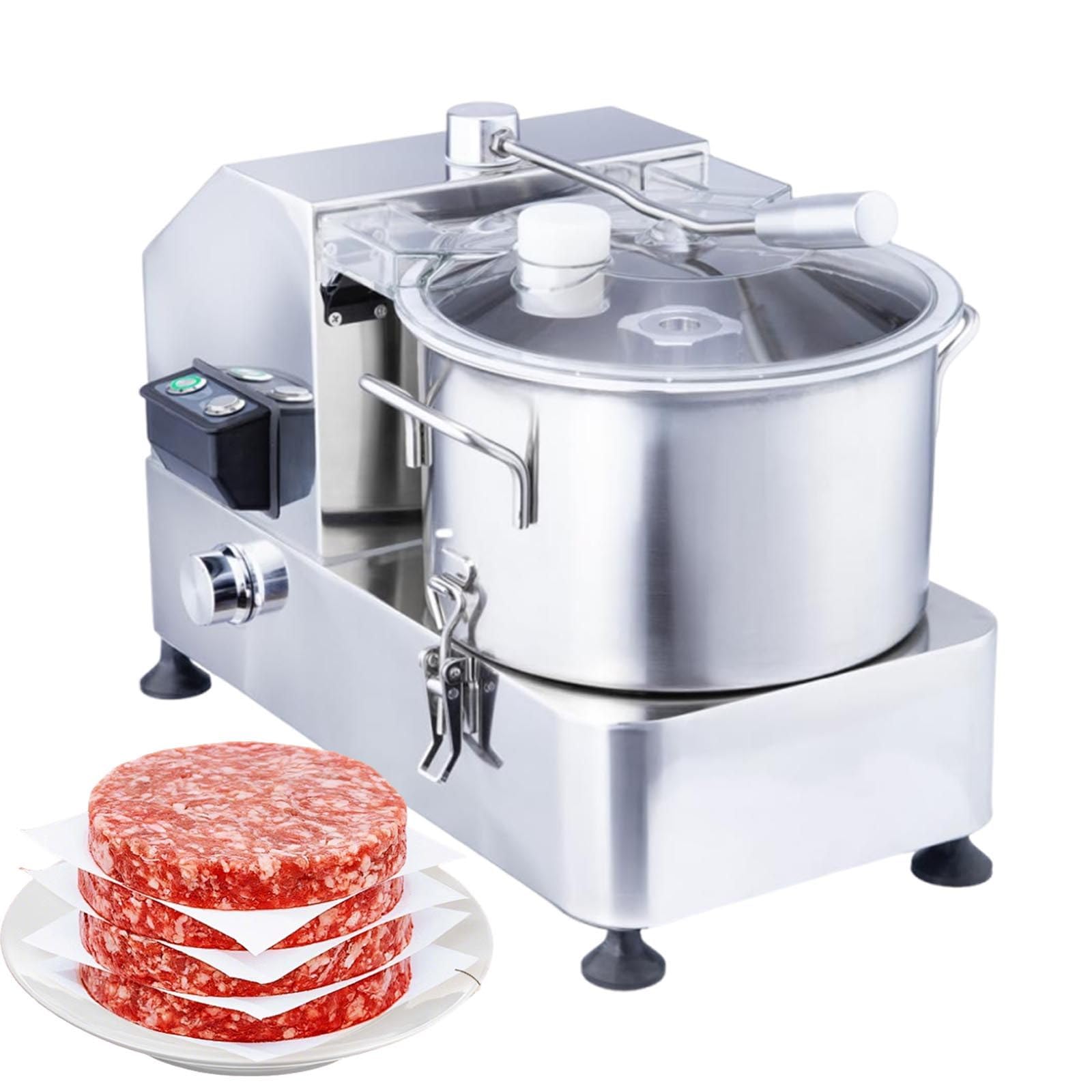 Sunseota Commercial Food Processor, 1800W/2000W Electric Vegetable Cutter Heavy-Duty 6L-1800W