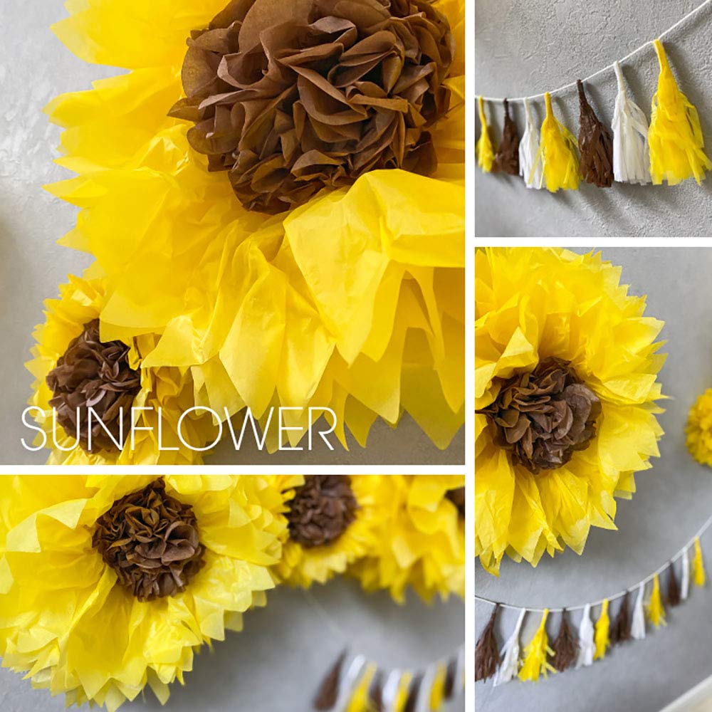 Amazon Co Jp Regalo メイクフェアリーフラワー スモールタッセル付き ジャイアントフラワー 誕生日 パーティー サンフラワー サンフラワー おもちゃ