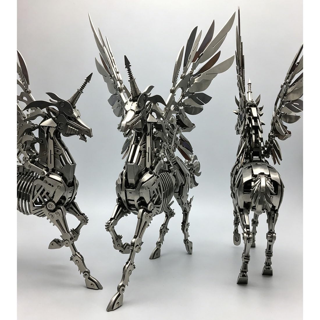 Rompecabezas de metal 3D, kit de modelo de caballo mítico mecánico, 559 piezas de criatura steampunk, rompecabezas de montaje DIY con detalles móviles, ideal para cumpleaños, día del padre y Navidad