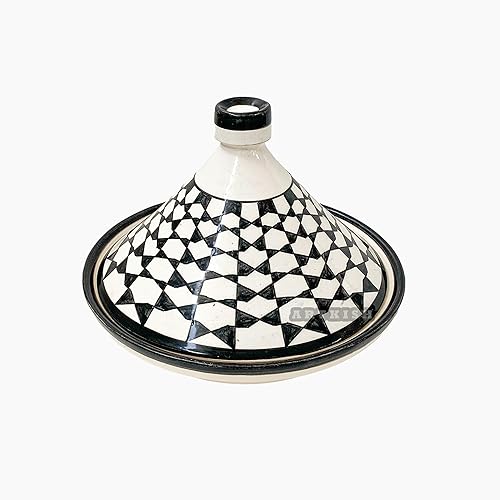 Miniatura 2 de Moroccan Tagine Cooking Pot - Handcrafted Ceramic Artistry Tajin - Large Hand Painted Tajine for Serving and Cooking  Traditional Pottery Dishware