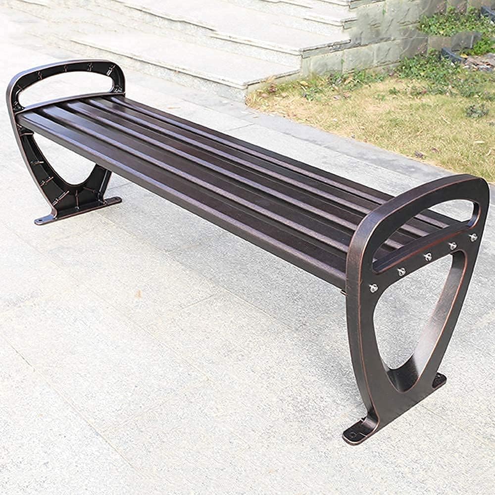 屋外ガーデンベンチ、パティオベンチ公園ベンチ屋外、公園テラスベンチ屋外ベンチ、耐候性ガーデンベンチ、背もたれと肘掛け付き2〜3人掛け