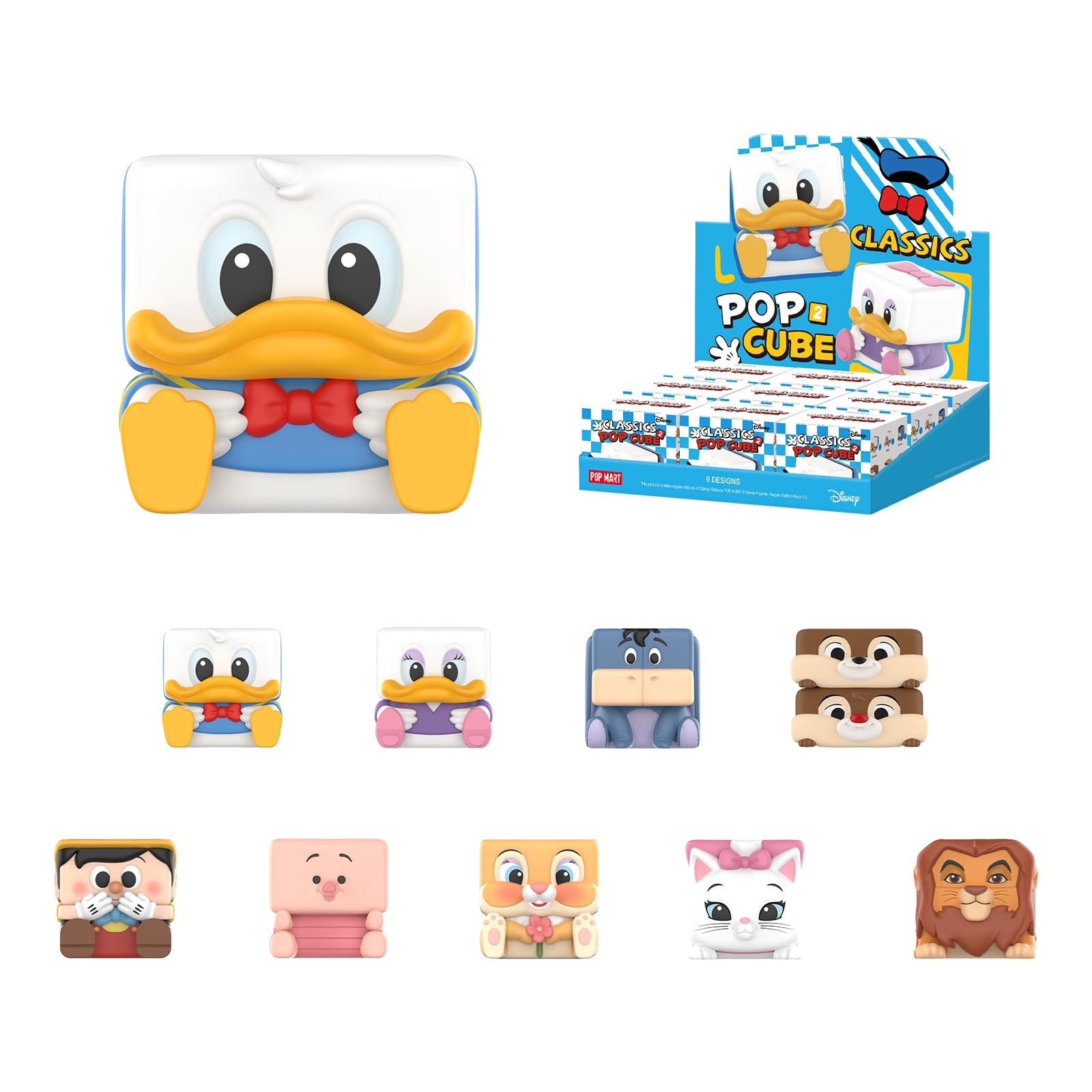 POP MART Disney Classics POP CUBE-2 Blind Box 9 Pieces Full Set