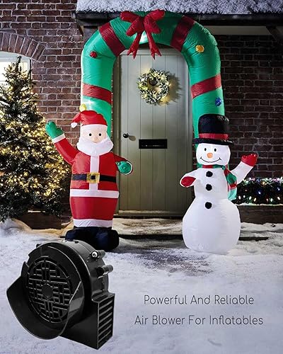 Miniatura 8 de Soplador de aire para inflables motor de repuesto para jardín patio decoración inflable de Navidad soplador portátil para castillo hinchable con 3