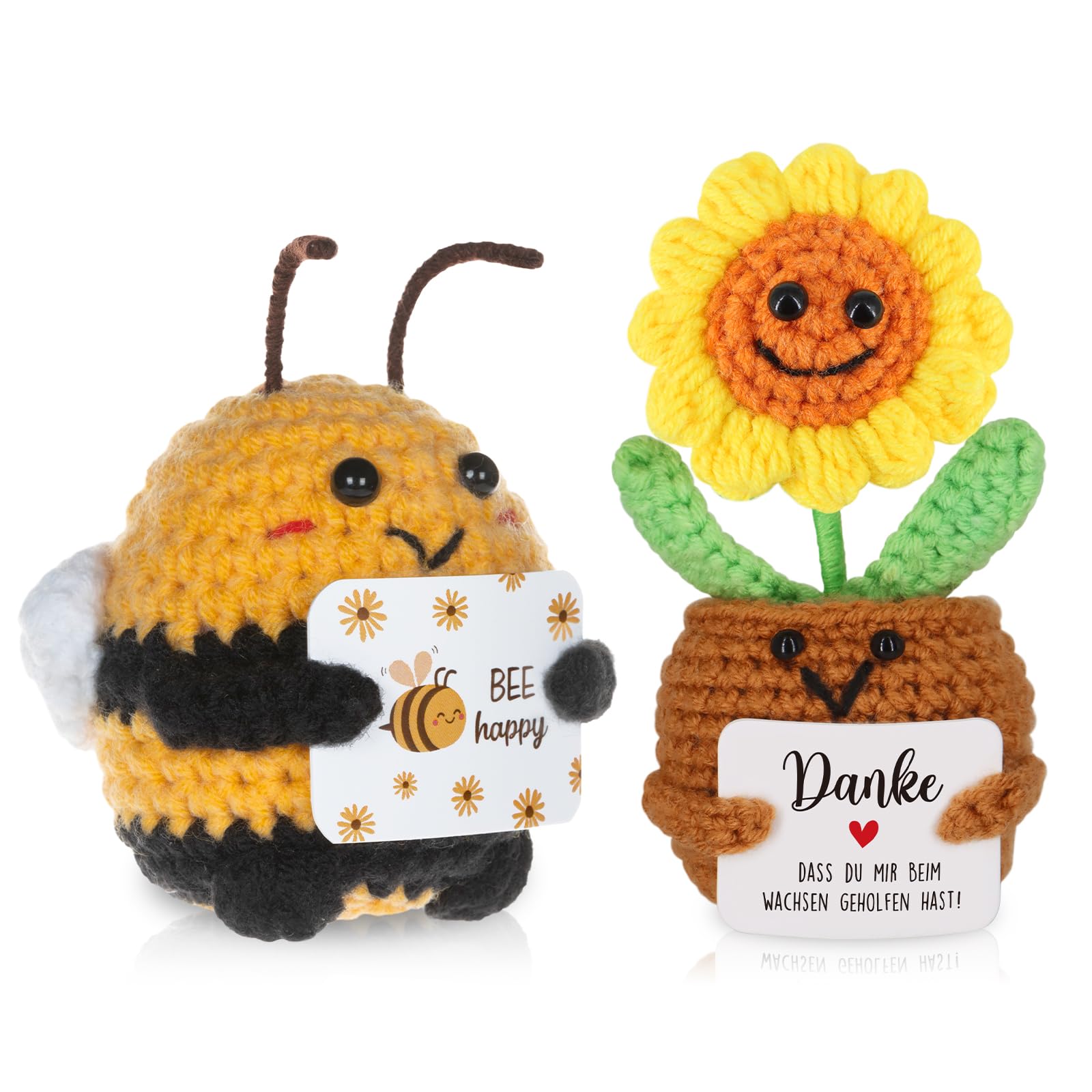 WenmthG Dankeschön Geschenke Danke Glücksbringer MutmacherGeschenk Gute Besserung Geschenk Einschulung Pocket Hug Positive Kartoffel Deutsch