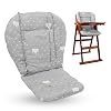 KRIZJUES Baby High Chair Cushion, Thick Pad for Wooden High Chair, Baby Dining Chair Liner Mat (Green Forest)
