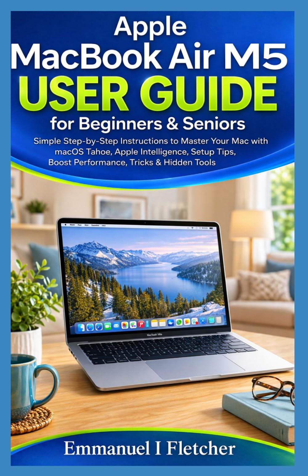 Apple MacBook Air M5 User Guide for Beginners & Seniors: Simple Step-by-Step instructions to Master Your Mac with macOS Tahoe, Apple Intelligence, Setup Tips, Boost performance, Tricks & Hidden Tools