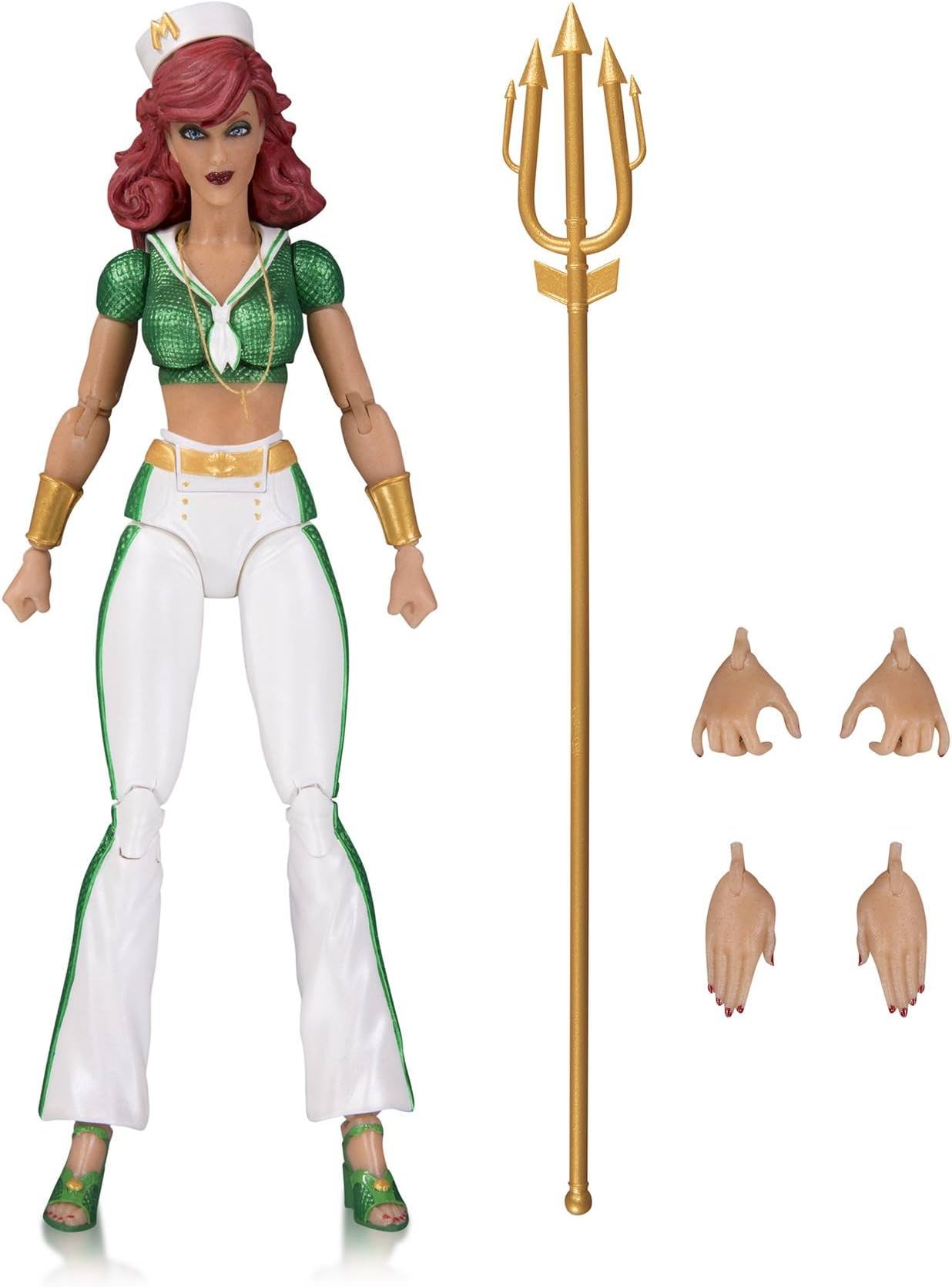 Entertainment Earth DC Collectibles Designer Series Bombshells by Ant Lucia Mera Action Figure, Multicolor, 6.8 inches