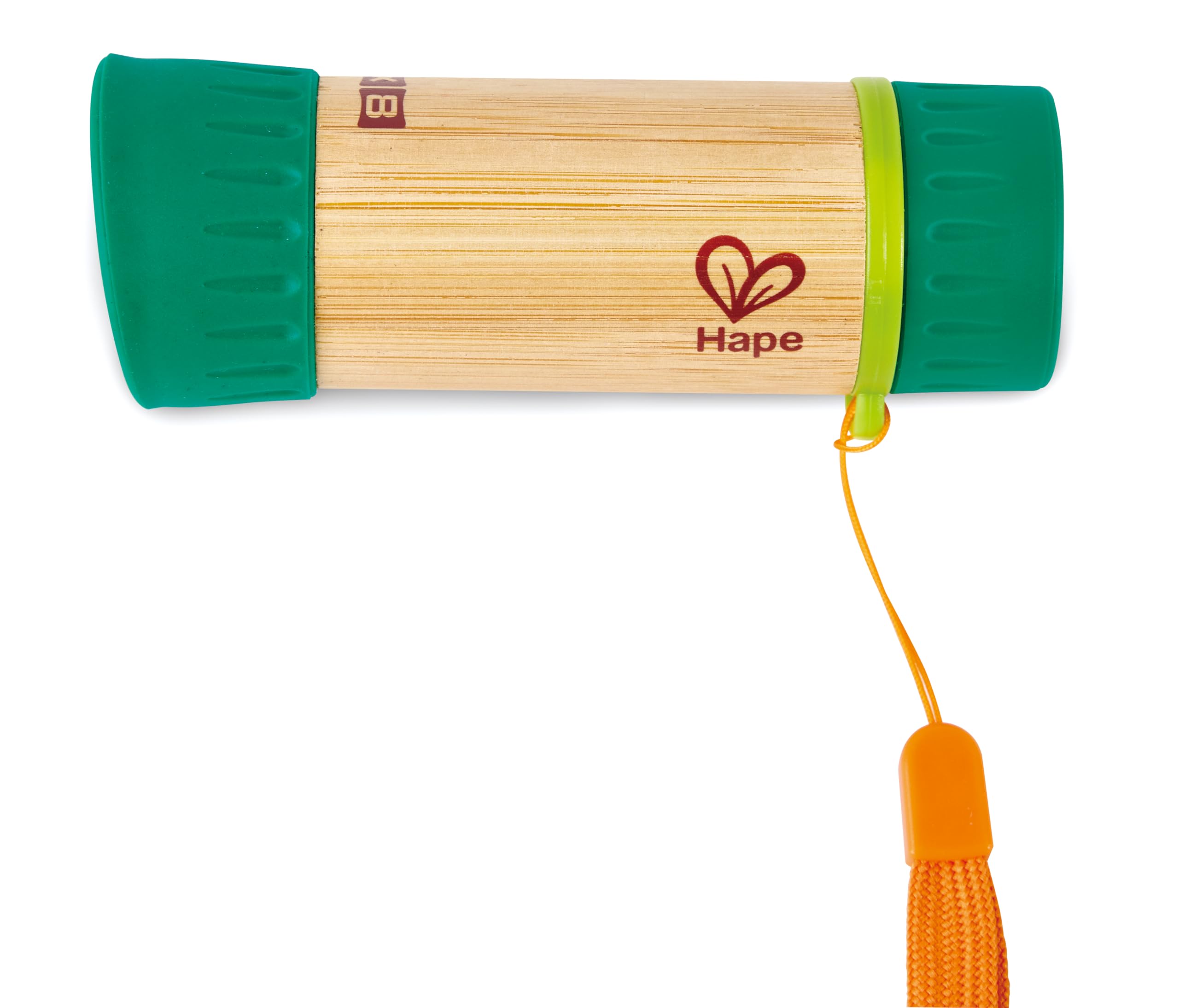 Hape Télescope Monoculaire Zoom 8X - Enfant de 5 Ans et Plus - Fabriqué en Bambou et Plastique Végétal - Télescope Enfant Portable et Réglable pour Explorer la Nature - Jouet de Plein Air Nature Fun