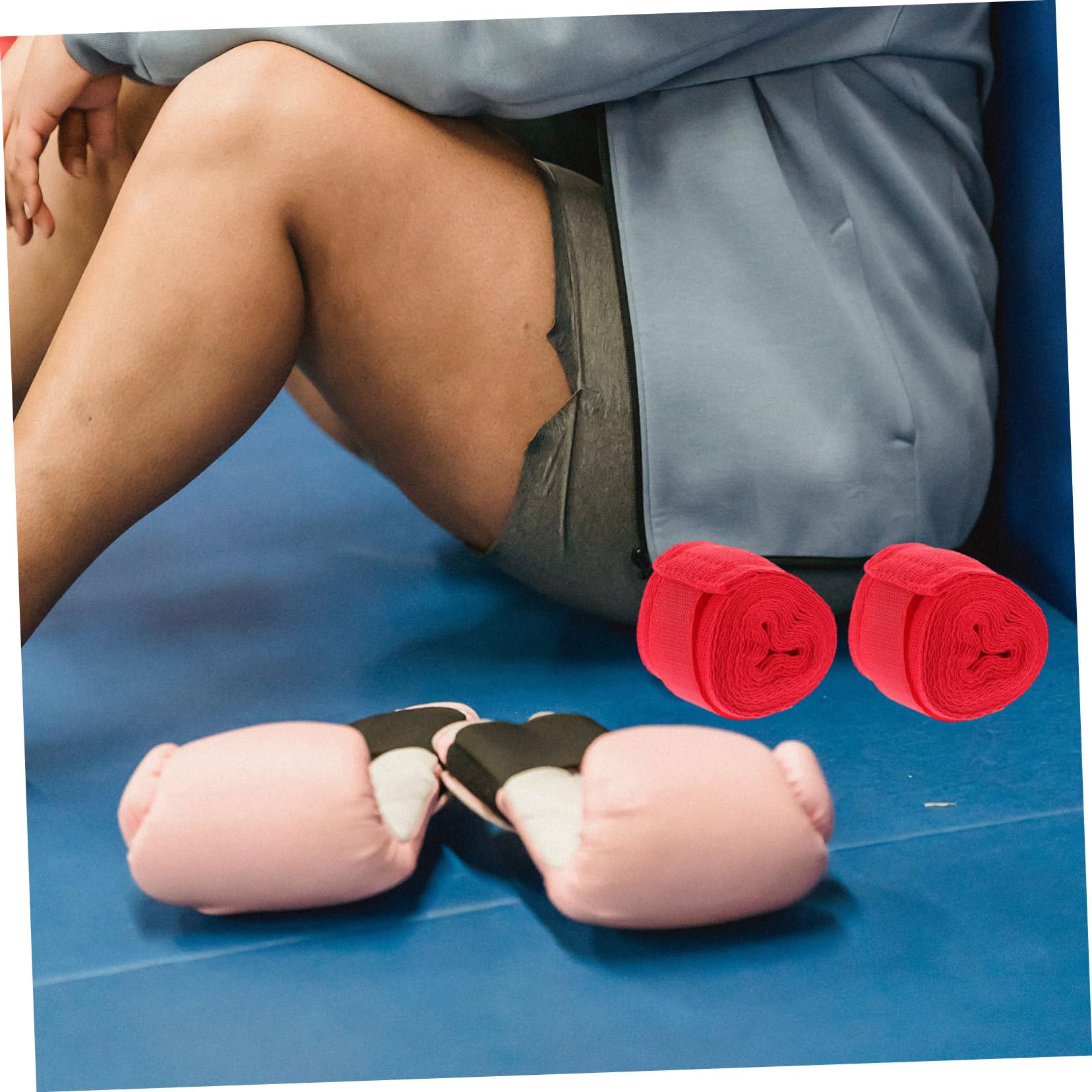 HEALEEP Professional Boxing Training Hand Wraps Breathable and Elastic Wrist Support Straps for Boxing Kickboxing (2 Rolls)