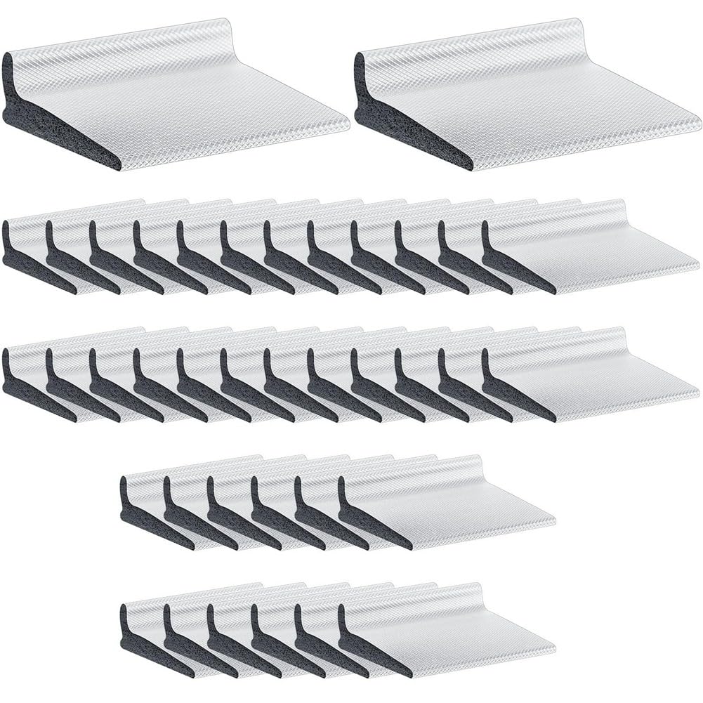 Littimoon Self Adhesive Frame Door Corner Seals Draft Stoppers, for Noise Isolation and Weather Protection 50 Pieces (White)