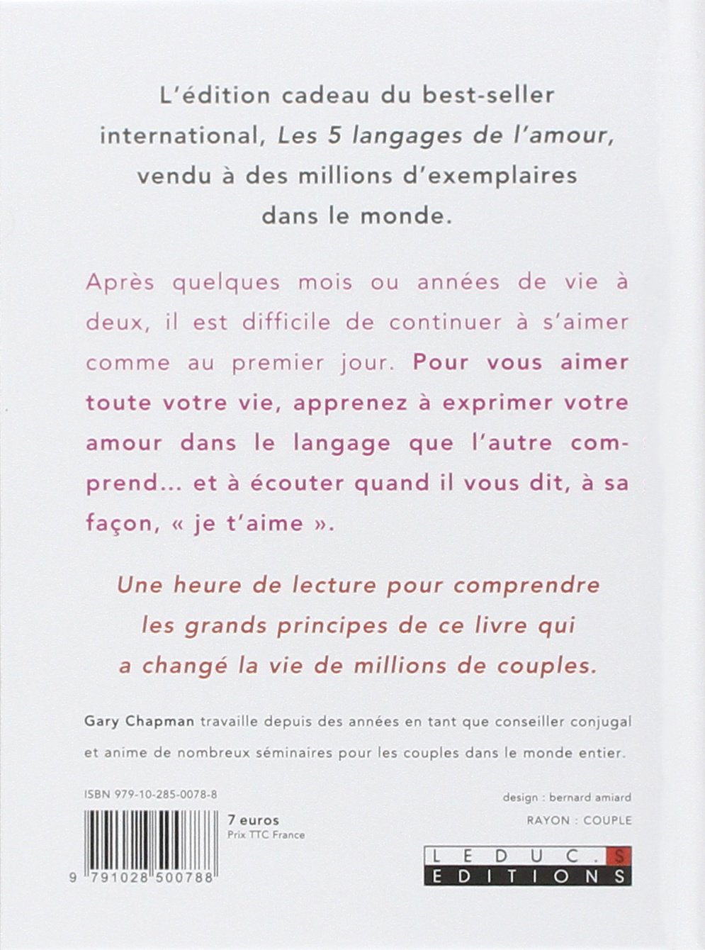 Au Coeur Des 5 Langages De L Amour Pdf Au coeur des 5 langages de l'amour : Le secret des couples qui durent  (L'édition cadeau) : Chapman, Gary: Amazon.fr: Livres