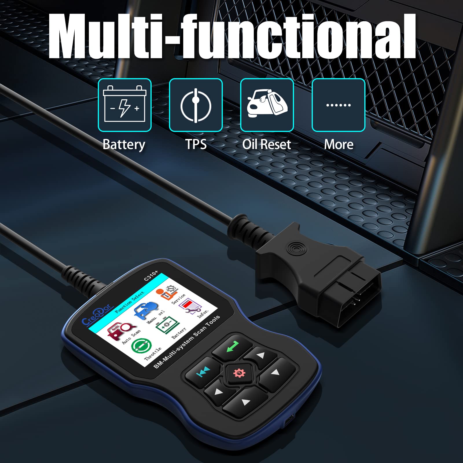 Creator C310+ Code Reader C310 Multi System Scan Tool Compatible for Diagnostic Tool