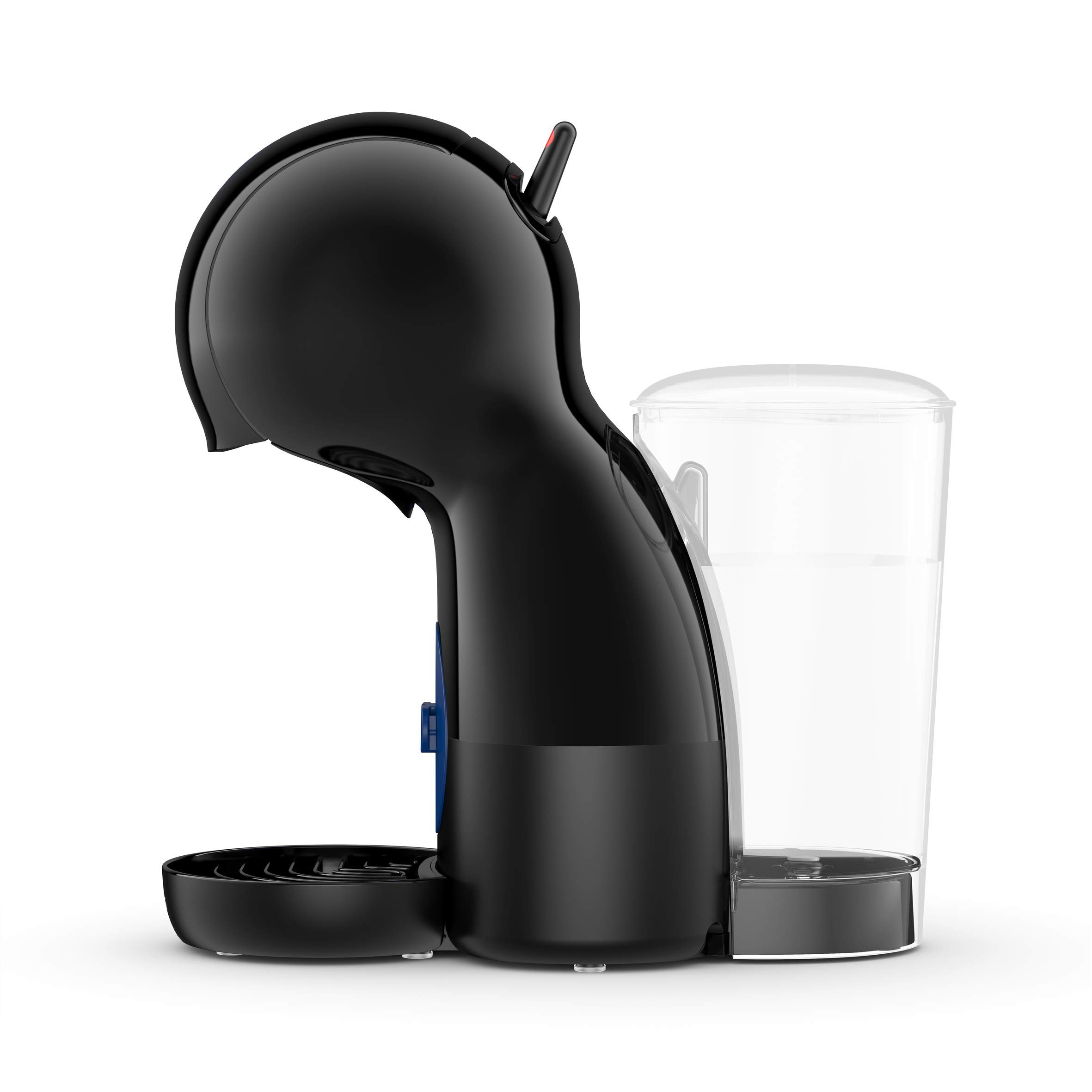 Krups Piccolo KP1A05 Nestlé Dolce Gusto 15 Bars et Machine à Café à Capsules de 1500 W avec Réservoir de 0,8 l, Dosettes Unidoses Multi-Boissons Chaudes et Froides, Rouge/Noire