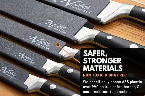 Miniatura 4 de Noble Home & Chef Los protectores universales para cuchillos de 8 piezas están forrados de fieltro, más duraderos, sin BPA, suaves con las