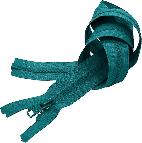 Cremallera Vislon de 20 pulgadas, separación de plástico moldeado #5 de YKK - Peso medio por cada uno (color seleccionado) (amarillo neón Lite - 803)