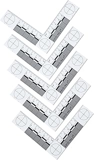 Crime Scene Number 2 Photomacrographic Scale, Metric - 5 Pack - for Bitemark Measurement and Photography - L-Shape