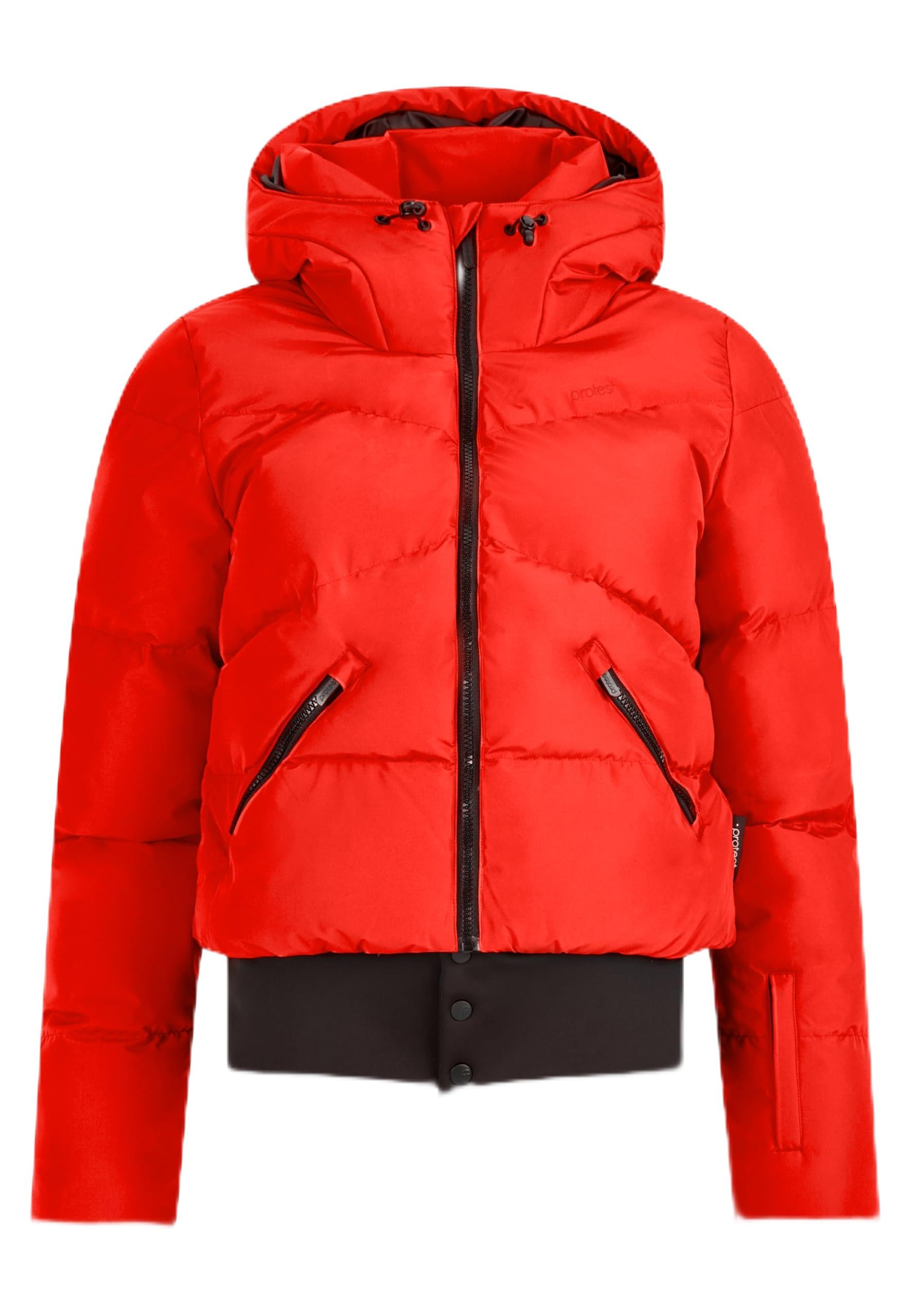 Protest PRTPreppy Women's Ski and Snowboard Jacket Zip Shift, Red (poppy red), S