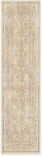 Vista 255 de RUGGABLE x Morris & Co Tapete prémium de pasillo lavable, para pasillo, cocina, entrada, sala de estar, dormitorio u oficina, con base Madreselva