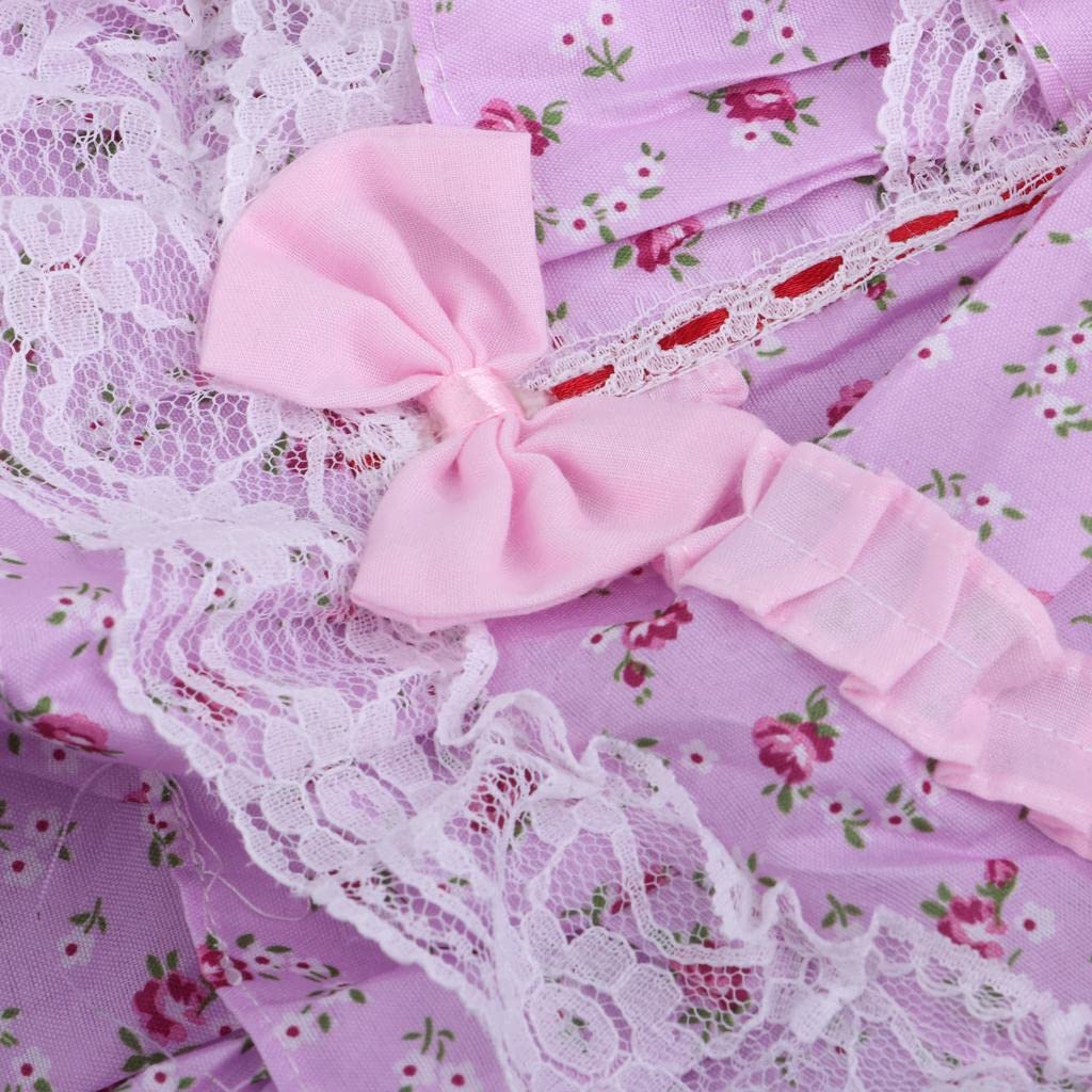 2 Stück Puppenkleid für 60cm Mädchenpuppe BJD Lolita Prinzessin mit Elegantem Kopfschmuck Und Süßem Schnitt aus Angenehmem Material für Geschenkideen