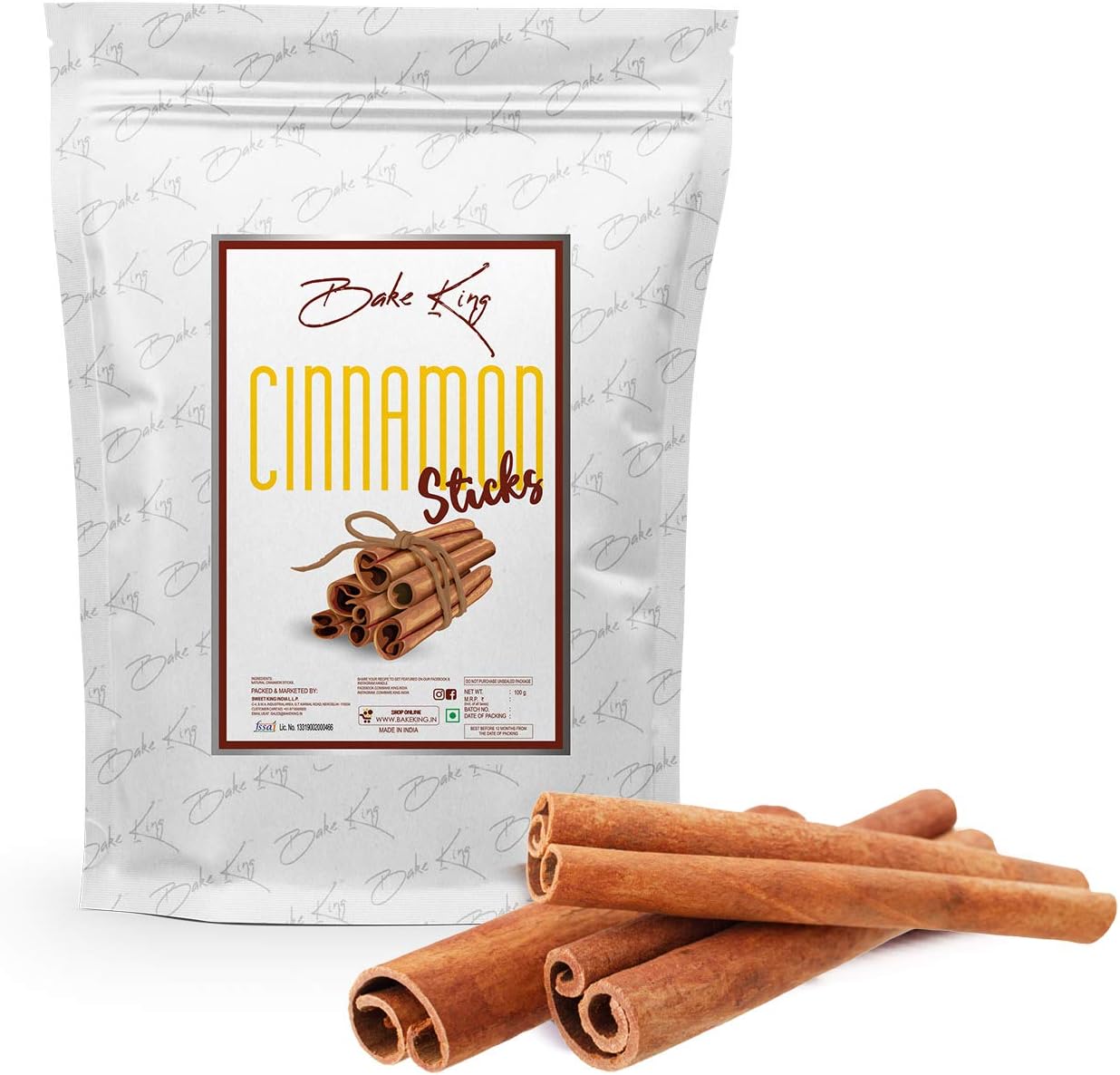 100% Organic & Premium Cinnamon Sticks 100gm ( Cassia Cinnamon / Dalchini Sticks ) Flavorful for Cooking, Natural Immunity Booster, Good for Weight Loss