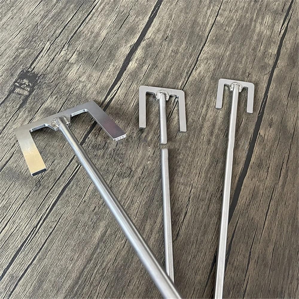 Asta di agitazione dell'agitatore, Asta di agitazione Aerea in Acciaio Inossidabile 304, Tipo E, Paletta for becher di Diverse Dimensioni(50x8x300mm)