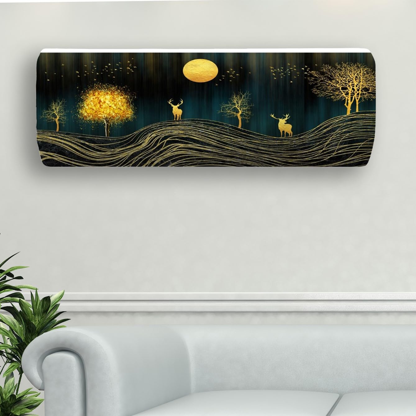 NABAAT AC Cover - Yellow Butterfly Design -11
