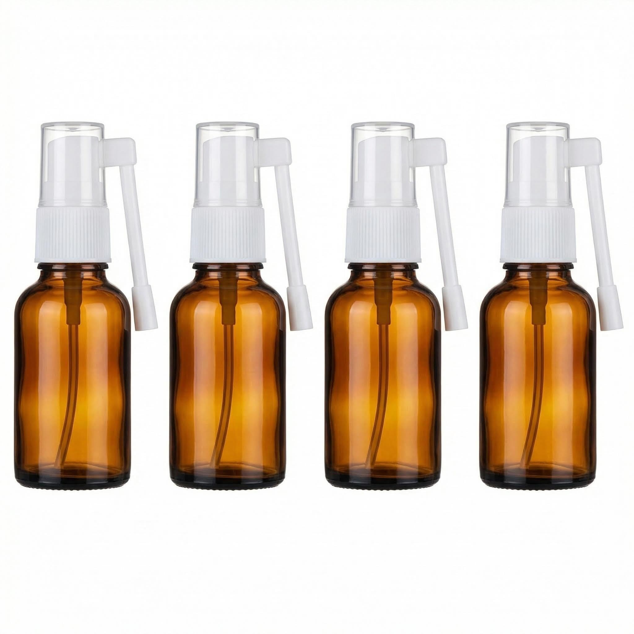 Amazon.com: 4-Pack10ml (0.34oz) Amber Glass Empty Oral Sprayer for