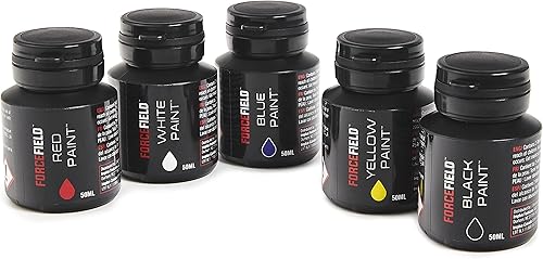 Miniatura 4 de Forcefield Kit de pintura unisex para adultos, negro, blanco, rojo, azul, amarillo, talla única de EE. UU, Negro, blanco, rojo, azul, amarillo