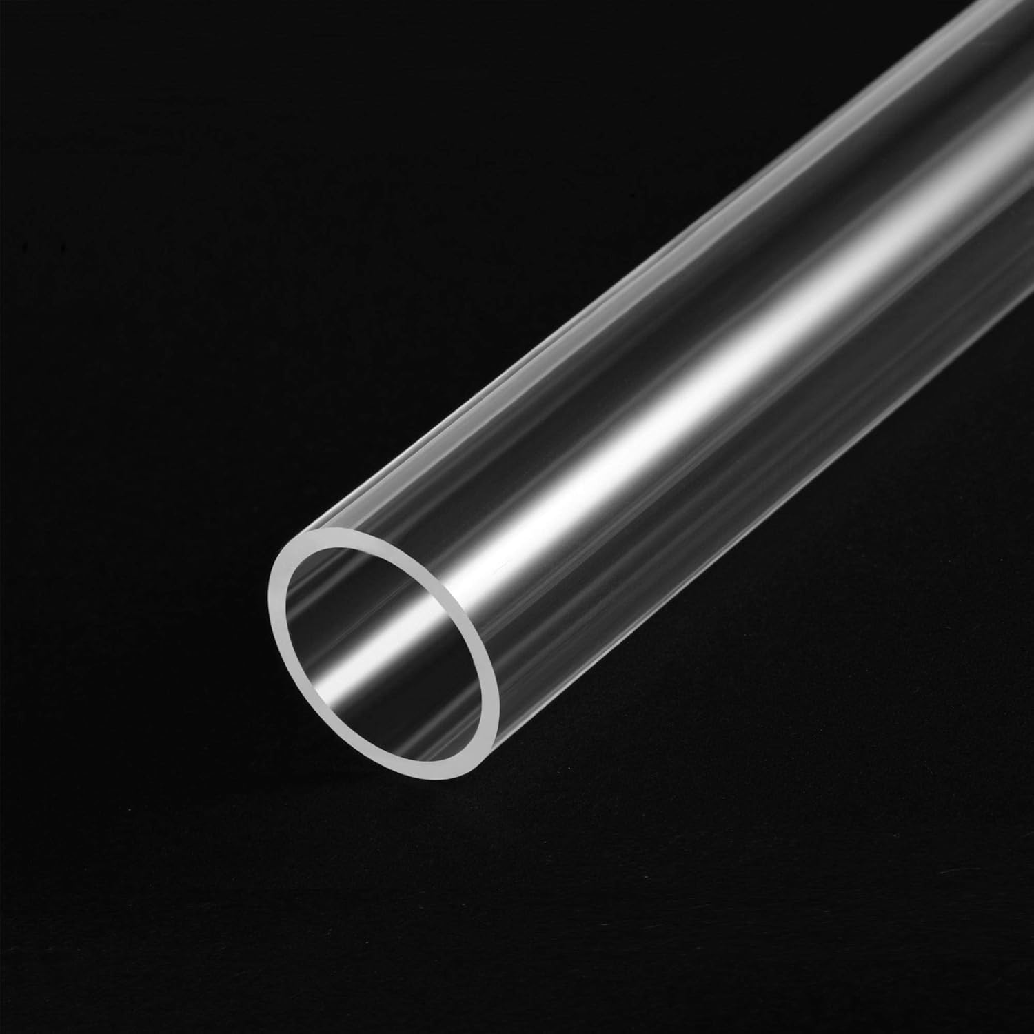 uxcell Clear Rigid Acrylic Pipe 16mm(5/8") ID x 20mm OD x 0.5m(20") Round Tube Tubing