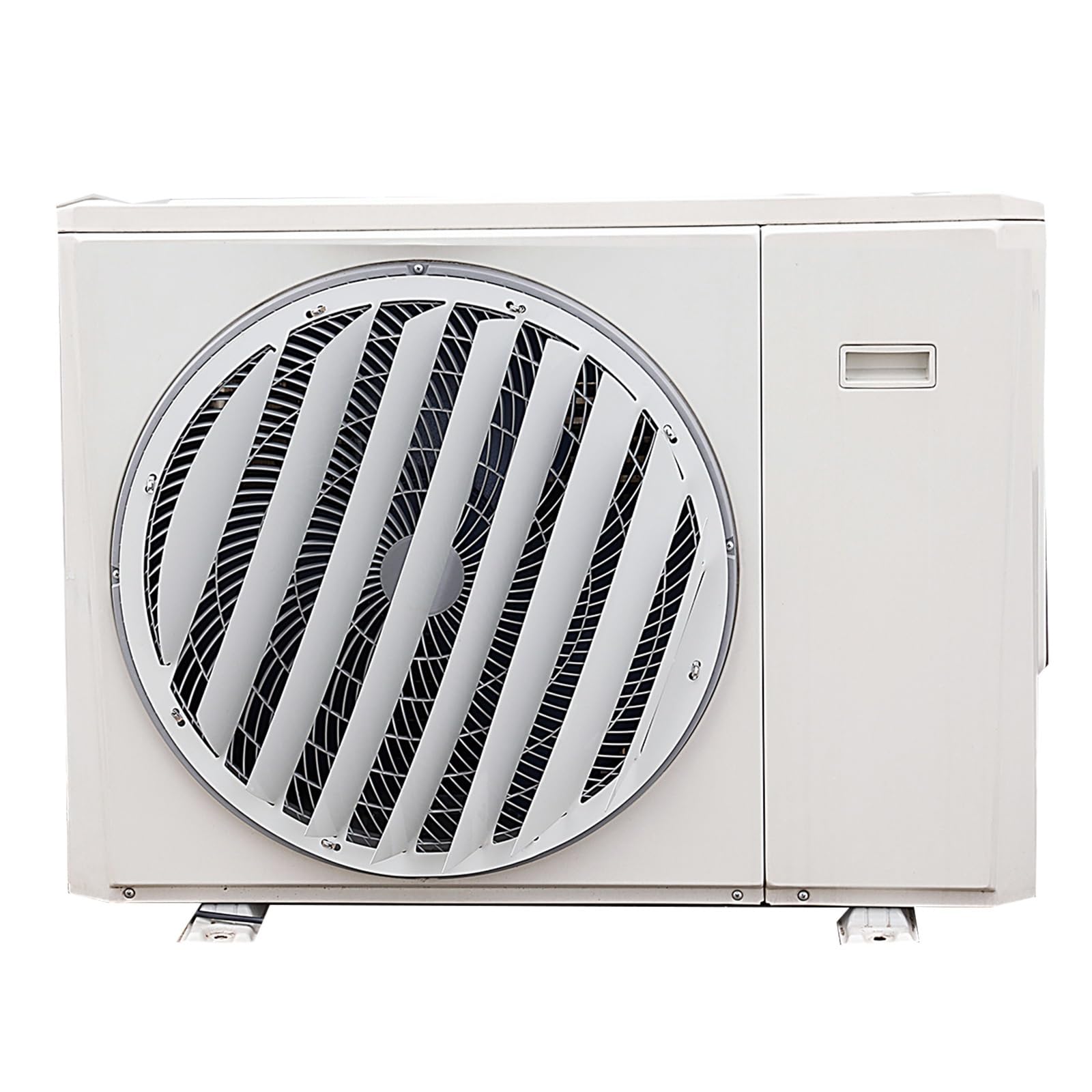 QYMYOZ Zinc Coated Air Conditioner Deflector, Outdoor AC Cover, Protective Grill for Heat Pump Compressor (46x46cm/18x18in) - Durable Weatherproof Design
