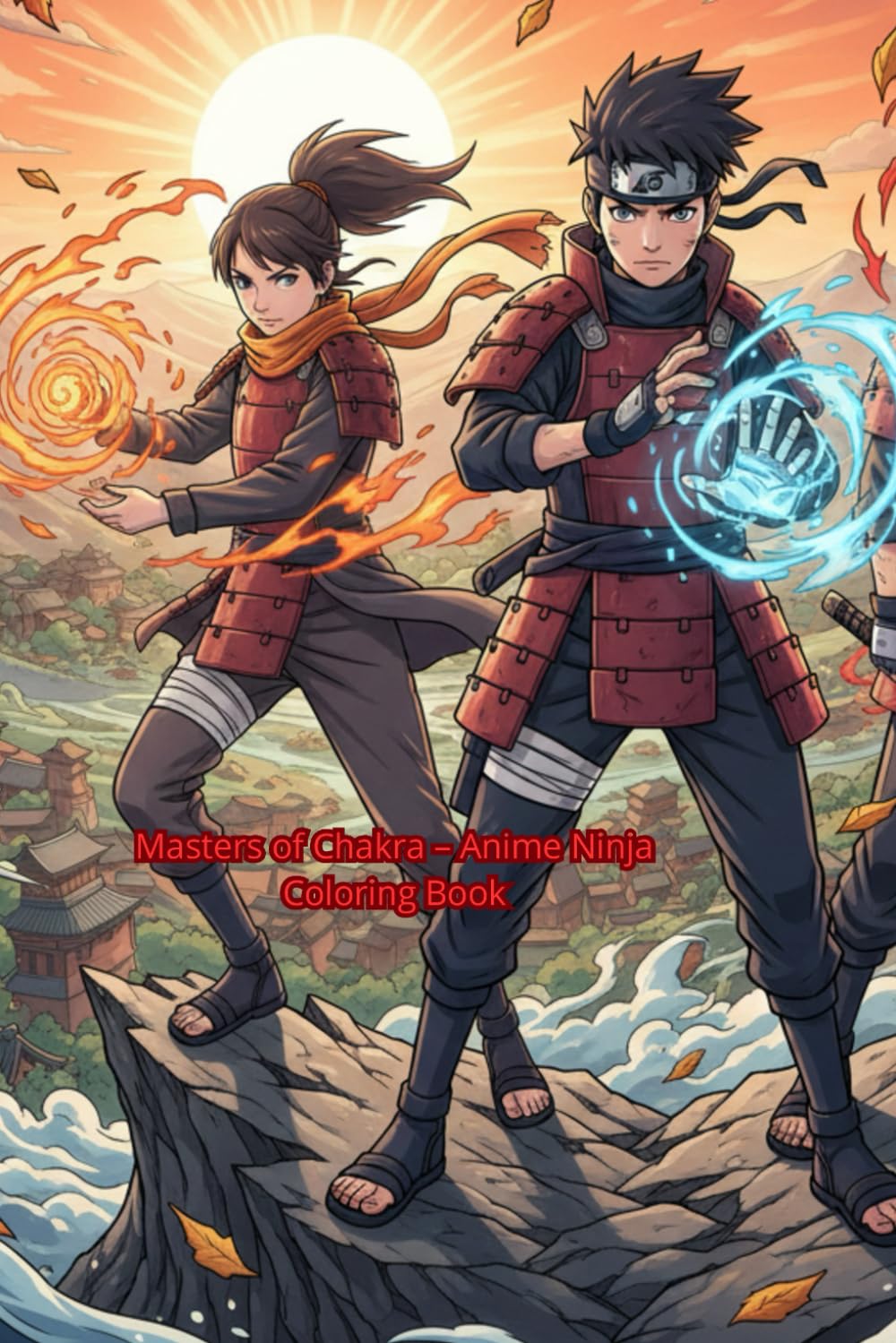 Chakra Masters – Ninja Anime Coloring Book: Relax, Color, and Bring Your Ninja Warriors to Life!