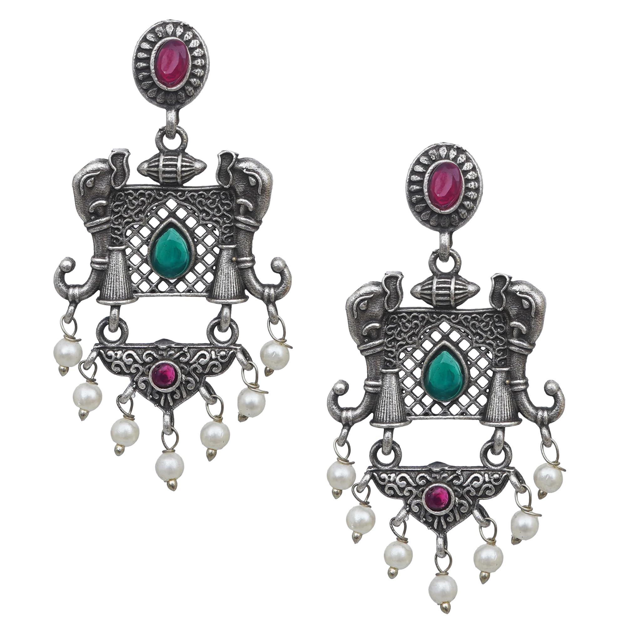 See full amazon price history chart for Privaanshi Oxidised Silver Stone Earring for Women & Girls Pearl Drop Danglers German Silver Drops & Danglers / 1 Set Of Earrings Privaanshi Oxidised Silver Stone Earring for Women & Girls Pearl Drop Danglers German Silver Drops & Danglers / 1 Set Of Earrings (B0CDHNL8MV) Amazon Price History, Amazon Price Tracker