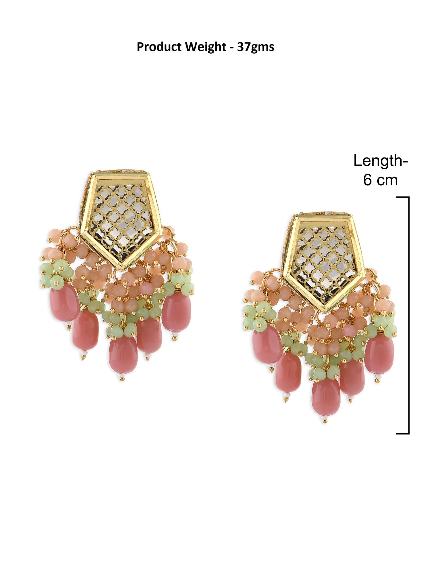 Cluster Beads Drop Earring, Vibrant Gift