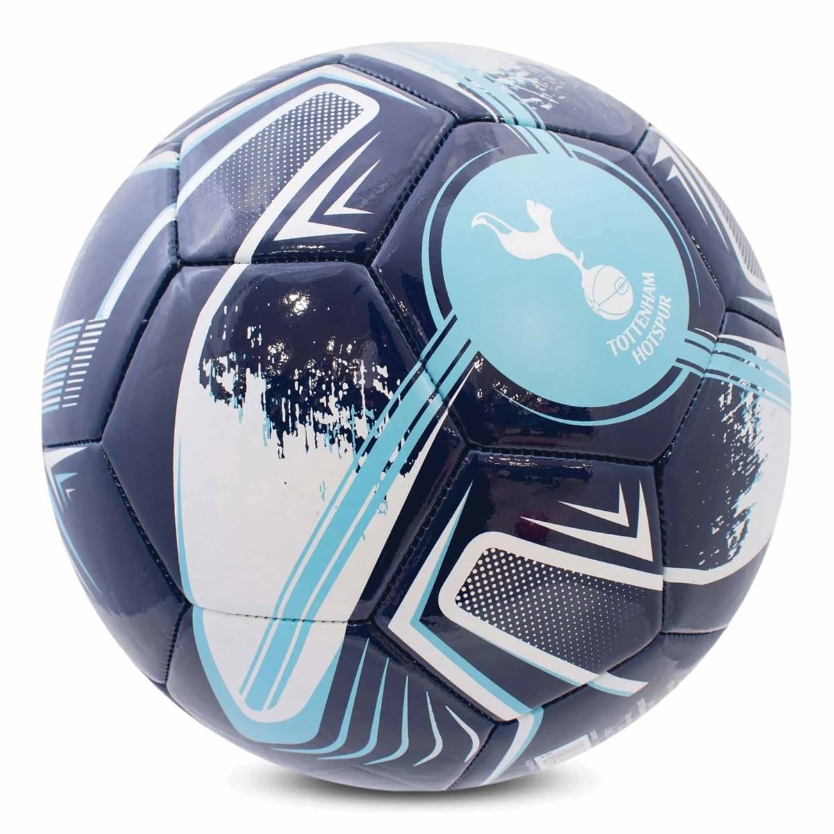 Tottenham Hotspur Hy-Pro Offiziell lizenzierter F.C. Fußball, Größe 5, Turbinen-Design, Spurs Merchandise, Training, Match, Sammlerstück für Kinder und Erwachsene