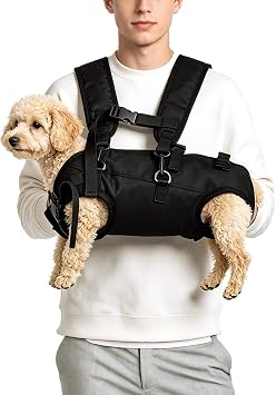 YooxArmor Adjustable Dog Backpack Carrier, Breathable Mesh Pet Sling Carrier, Portable Travel Bag for Senior, Injured & Disabled Dogs Walking Hiking Outdoor, L