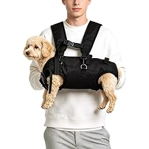 YooxArmor Adjustable Dog Backpack Carrier, Breathable Mesh Pet Sling Carrier, Portable Travel Bag for Senior, Injured & Disabled Dogs Walking Hiking Outdoor, L