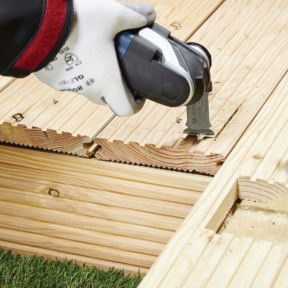 Bosch Professional: narzędzie wielofunkcyjne Multi-Cutter GOP 40-30 400 W & Bosch Accessories 4-CZĘŚCIOWY ZESTAW DO PODŁÓG I ZABUDOWY