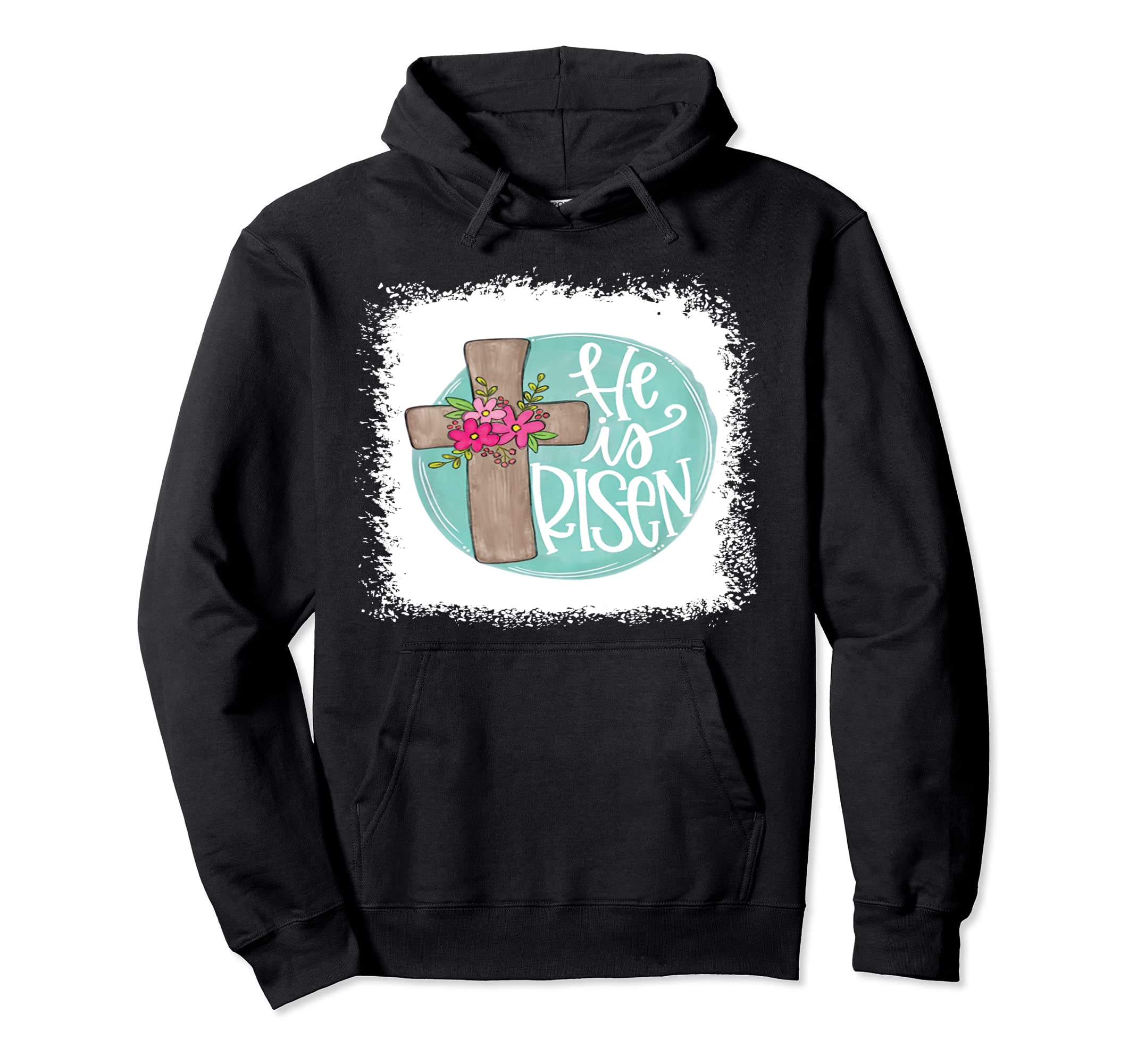 Happy he is risen/ Easter hoodie Pullover Hoodie